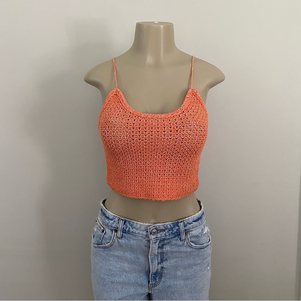 ZARA cropped knit tank